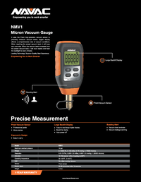Thumbnail of document Data Sheet - NMV1 - Micron Vacuum Gauge